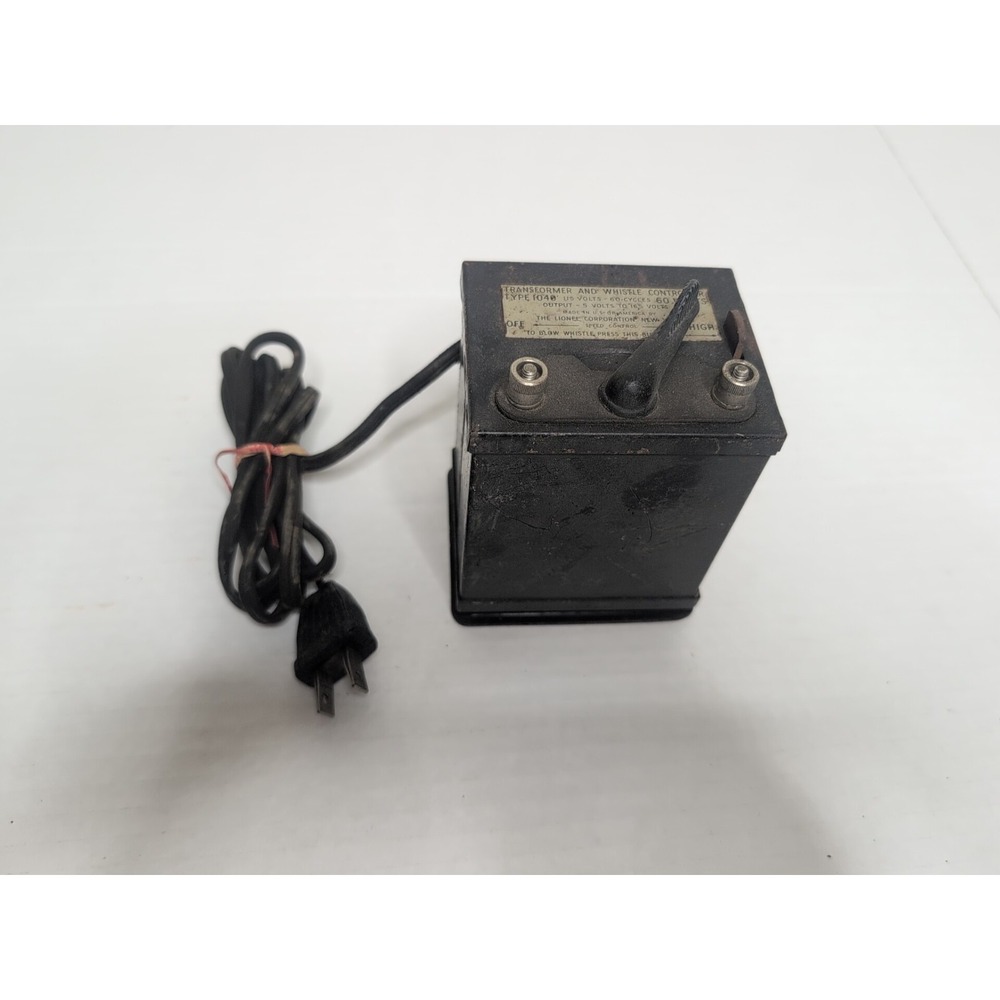 Vintage Lionel Electric Pre War 1040 Transformer and whistle controller 60 watts